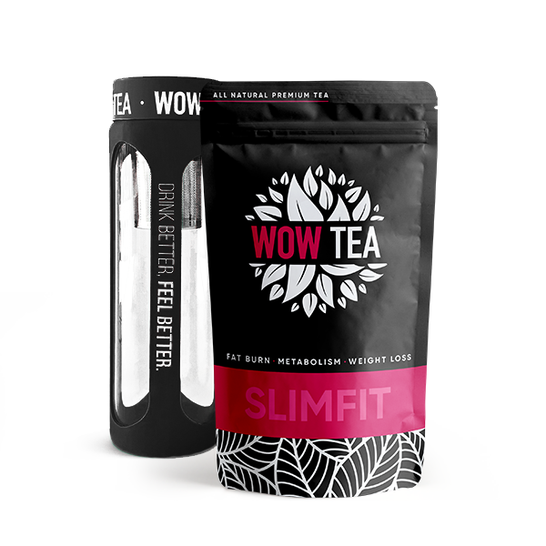 SlimFit Fat Burning Te + Te flaske (Sort)