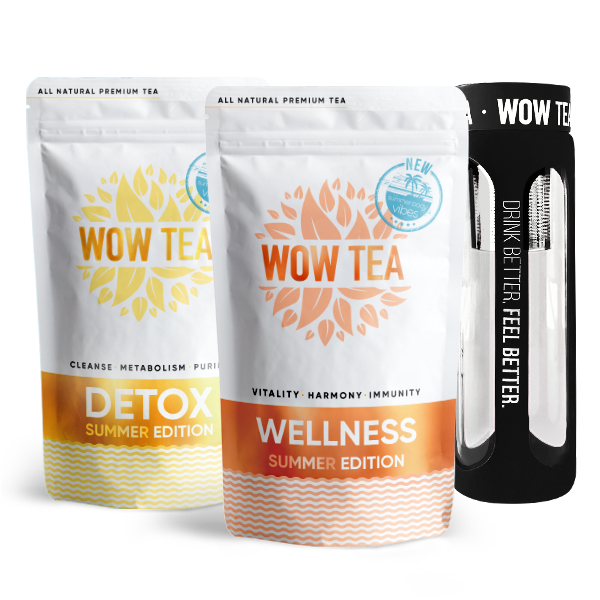 Summer Detox Tee + Summer Wellness Tee + Teepullo (Musta)