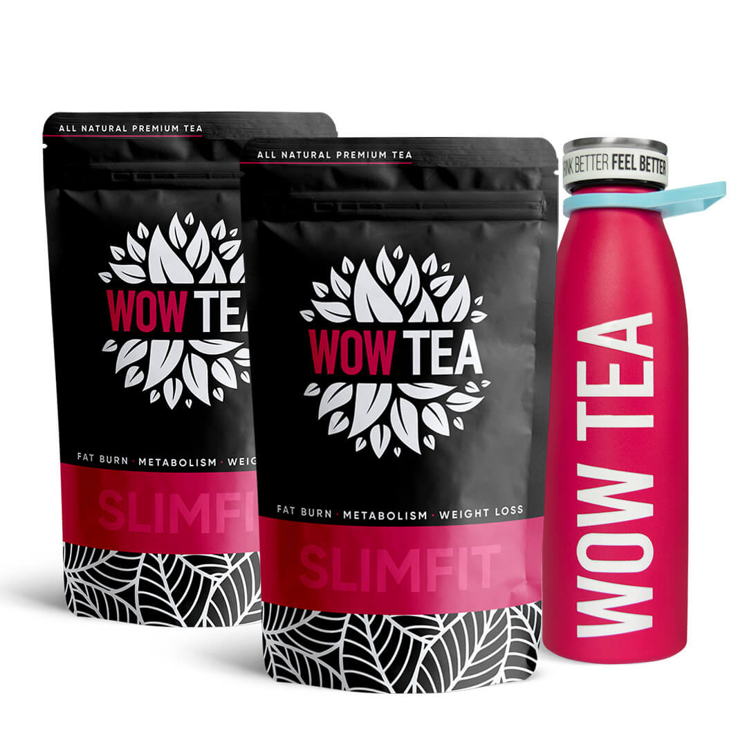 2x Slimfit Tea, Pink Infuser Thermos