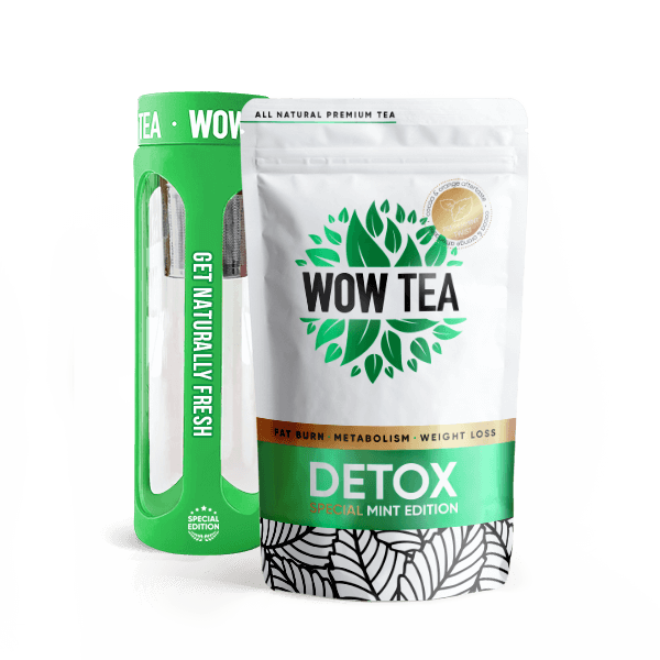 Ментов Detox Чай + Зелена бутилка